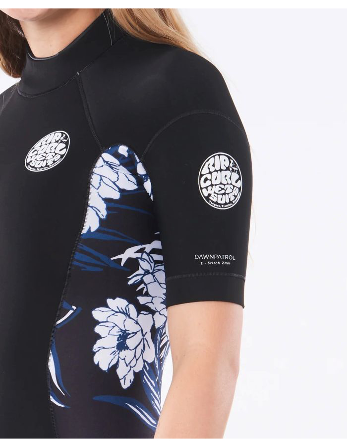 Jnr Girl D/Patrol s/s Black/Navy 14
