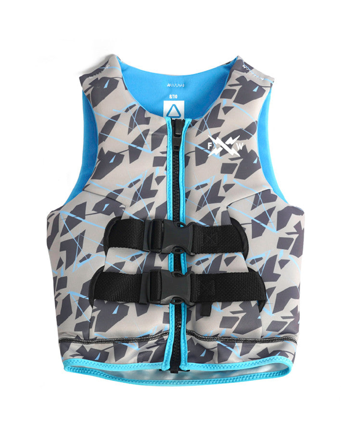POP Youth Vest Gry/Pder Blue 4-6